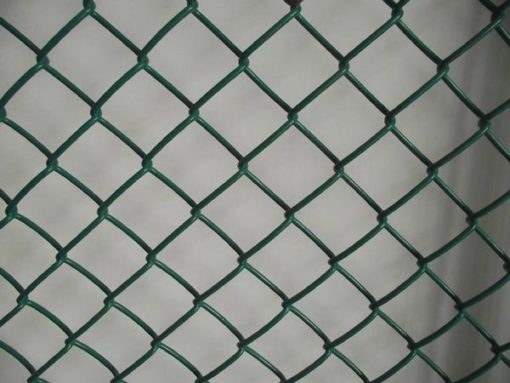 green pvc coated chainlink