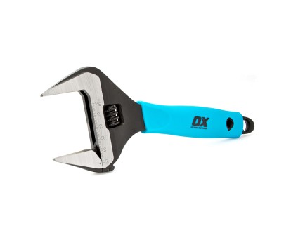 OX Pro Series Adjustable Wrench Extra Wide Jaw