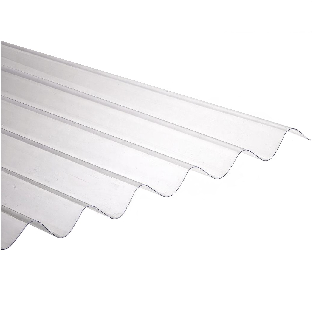 CORRUGATED ROOFING SHEET CLEAR 1MM PG18
