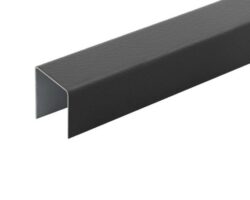 black fencing rail for Cladco Composite Fencing Panels
