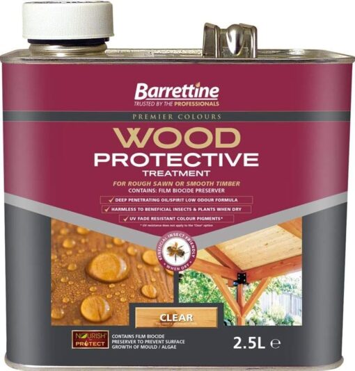 Barrettine total wood preserver 2.5l clear