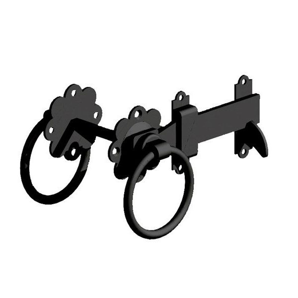 Ring Latch 6" Black