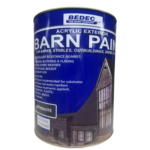 Tin of BEDEC BARN PAINT Anthracite Satin Finish