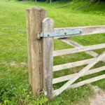 24" Double Hinge Set Galvanised for Field Gate - Image 4