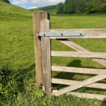 24" Double Hinge Set Galvanised for Field Gate - Image 2