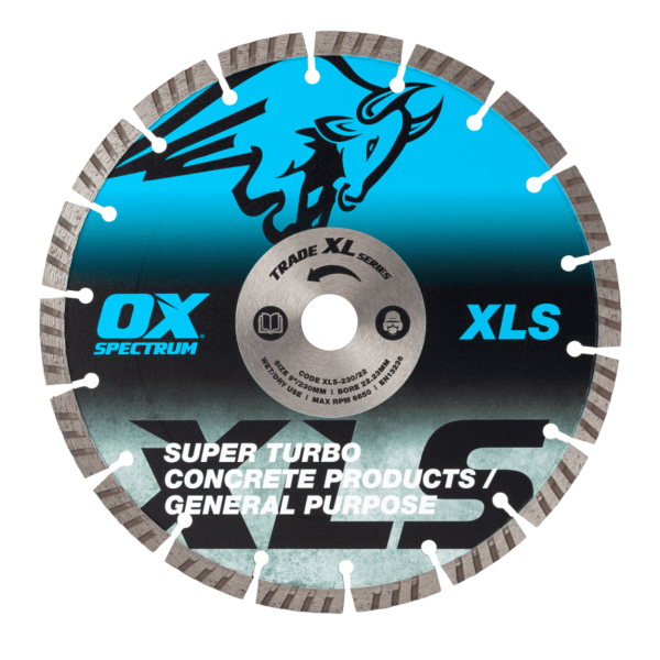 OX TRADE XL SUPER - TURBO SEGMENTED DIAMOND BLADE - CONCRETE & GP