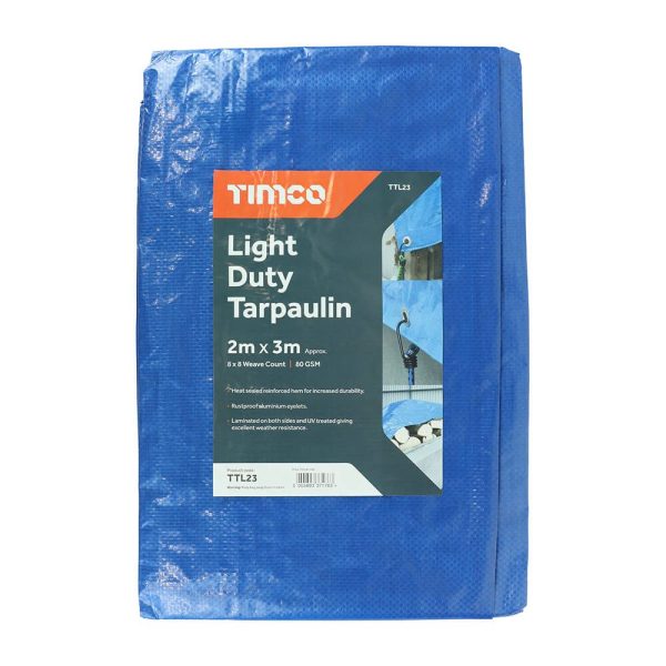 Tarpaulin 2m/2.4m x 3m Blue