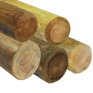 Round Timber Fence Posts - Round Wooden Posts - Timberstore Ltd