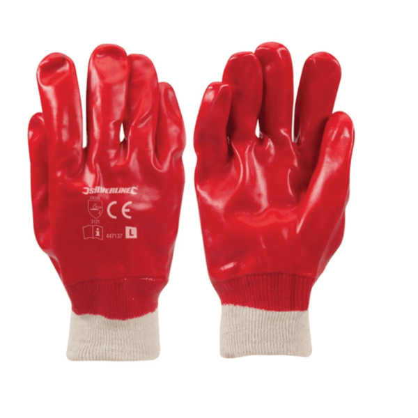 Red Gripper Nitrile Gloves
