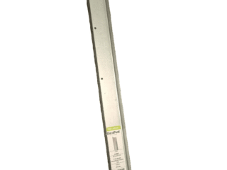A single DuraPost trellis extension bracket in a pre-galvanised finish. Measuring 500mm x 49mm, this metal U-profile bracket is designed to extend concrete fence posts to accommodate trellis panels.