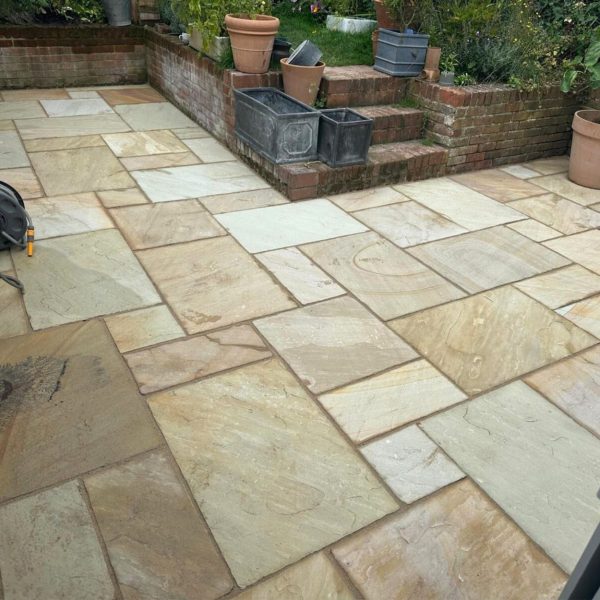 Fossil Mint Indian Sandstone Patio Pack 18.9m2