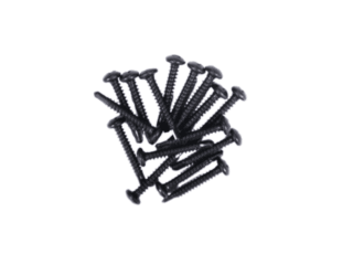 A pack of 16 DuraPost Vista screws in an anthracite grey finish. These specialised screws feature a pan head and are designed for securing Vista fencing components, matching the anthracite grey colour for a seamless look.