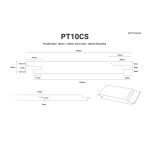 Technical specification for PT10CS timber cladding. The diagram displays an 18mm x 145mm tongue and groove profile with a 125mm horizontal face cover, featuring detailed dimensions for installation.