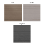 DuraPost VISTA®  Composite Fencing Boards Graphite (pack of 4), 1.82m - Image 2