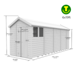 6ft Wide Apex Roof Security Shed with Single or Double Doors with Optional Windows - Image 17