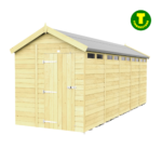 6ft Wide Apex Roof Security Shed with Single or Double Doors with Optional Windows - Image 22