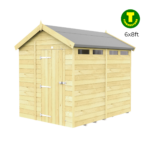 6ft Wide Apex Roof Security Shed with Single or Double Doors with Optional Windows - Image 20