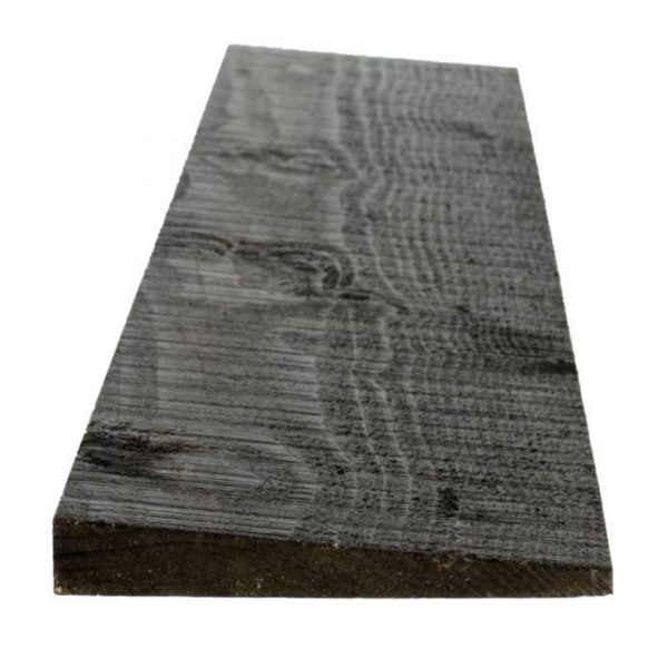 Q-Clad painted black featheredge cladding close-up showing profile and finish - Timberstore